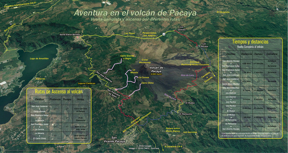 Mapa mod Volcán de Pacaya 2018