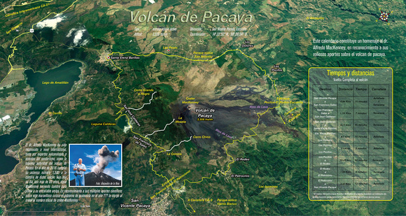 Mapa Volcán Pacaya